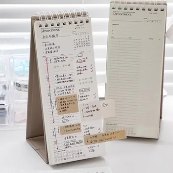 Calendario da tavolo verticale Agenda mensile Piano settimanale Libro Memo Notebook Appuntamento Agenda Programma Lista di controllo per ufficio scuola