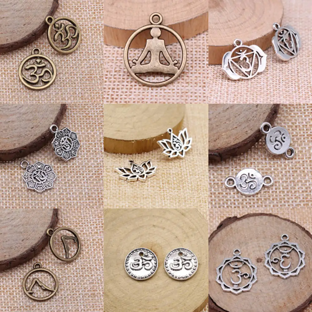 

Подвески Om Yoga для изготовления ювелирных изделий, милые аксессуары