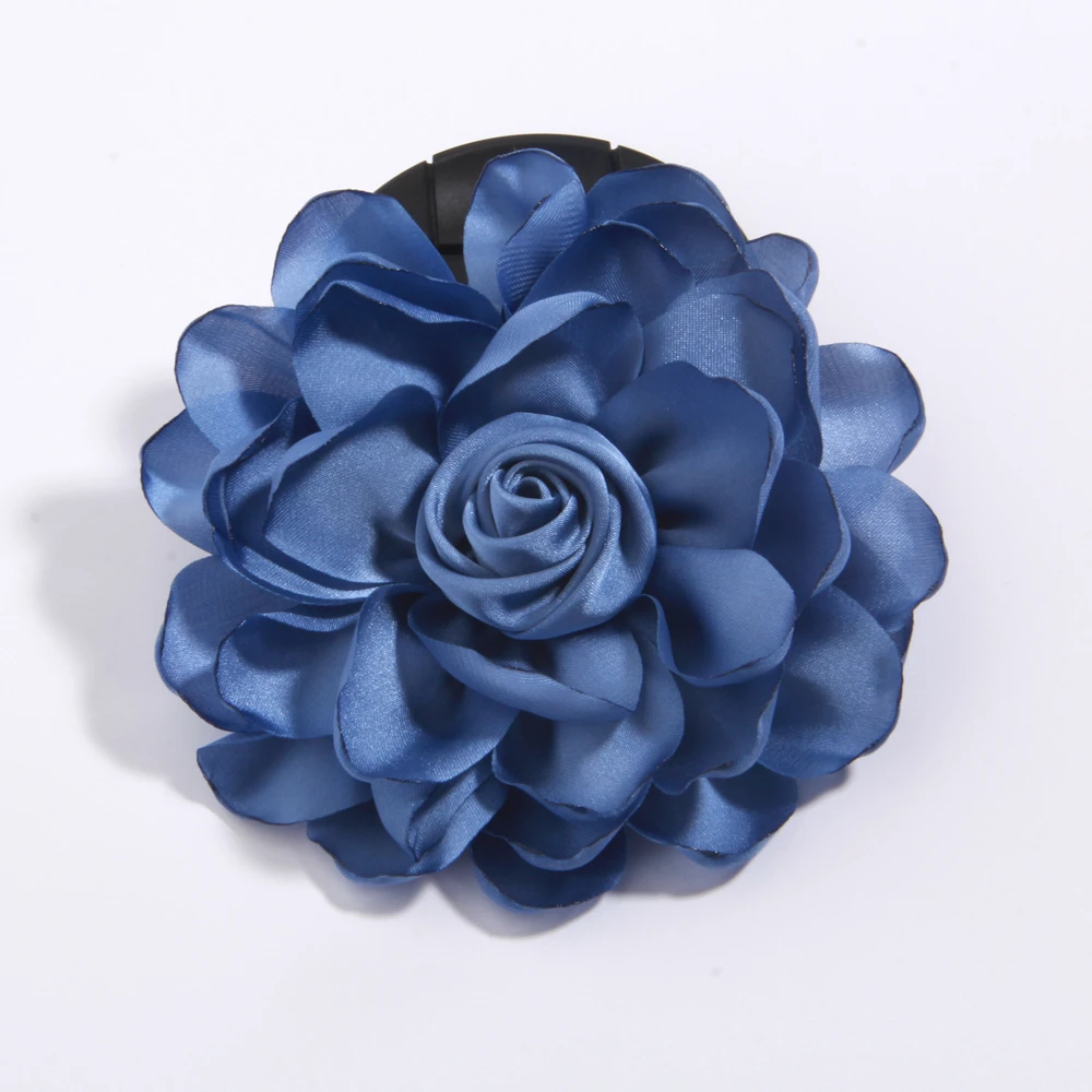 11 cm Koreanische Stoff Rose Blume Broschen für Frauen Elegante Corsage Schal Schnalle Hemd Kragen Pins Mode Schmuck Hochzeit Brosche – Detail 1