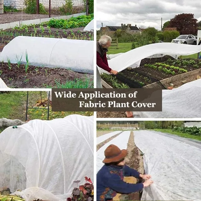 0.9oz DIY Plant Covers Freeze Protection Floating Row Blankets for Fruit Vegetables Tree Winter Cold Weather Yard Garden Tools 5