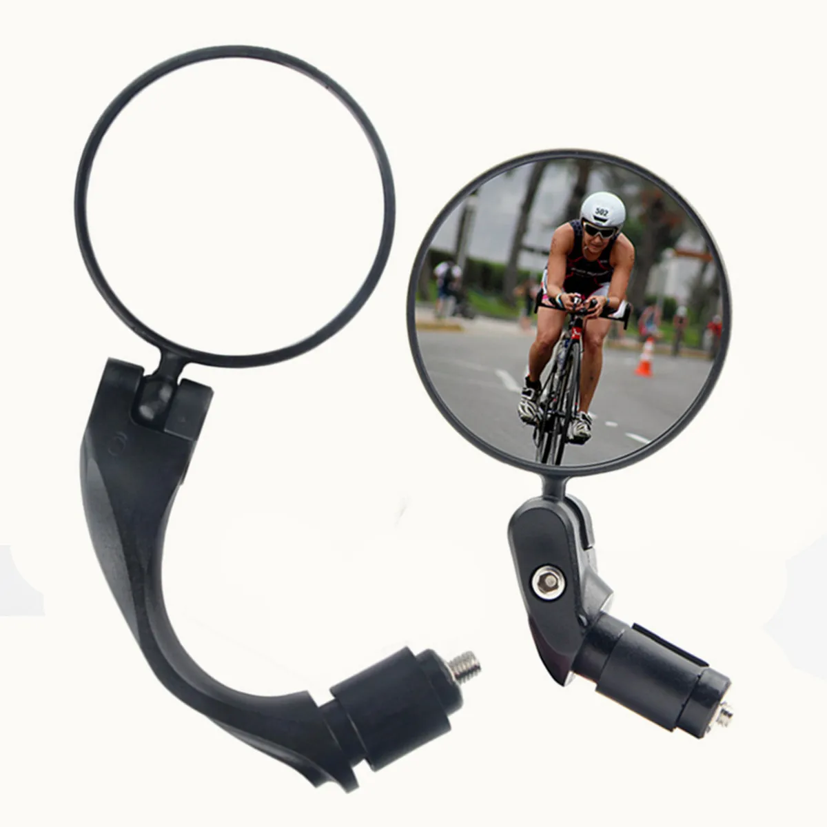 12PCSUniversalBicycleRearviewMirrorAdjustableRotateWideAngleCyclingHandlebarRear