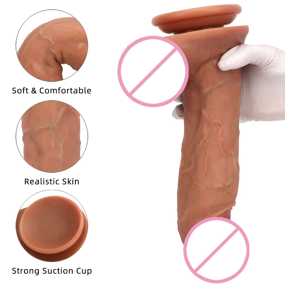 

12-inch Huge Dildo with Suction Cup Vaginal G-spot Stimulator Prostate Massager Simulation Big Cock Masturbation Sex Toy Adult