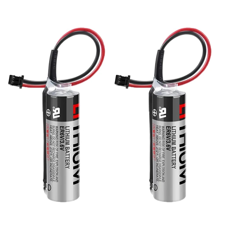 Bateria de Lítio Er6v para Sistema Toshiba Plc Mitsubishi M64 Baterias de Backup Li-ion Cnc 2000mah 3.6v Pcs