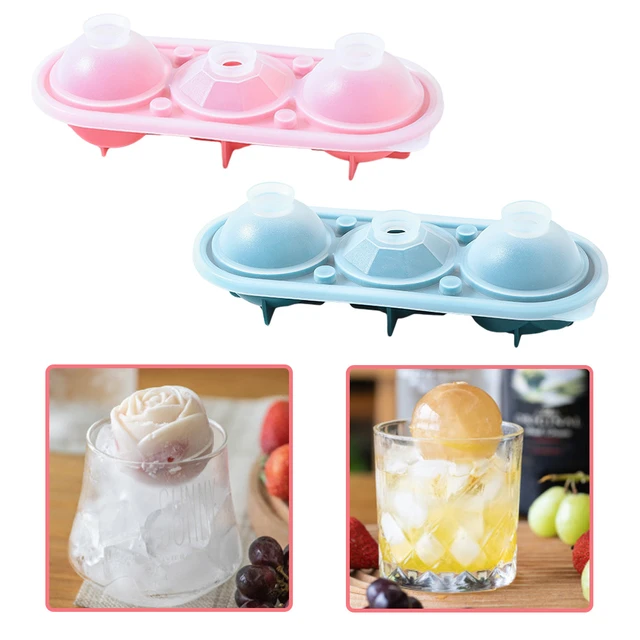 1PC-3D Rose Ice Molds , Large Ice Cube Trays, Make 4 Giant Cute