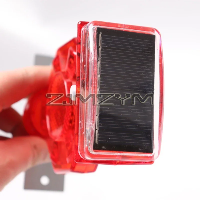 Solar Powered LED Beacon Light Light Controlled Construction Flashing Controlled Road Traffic Barrier Signal Warning