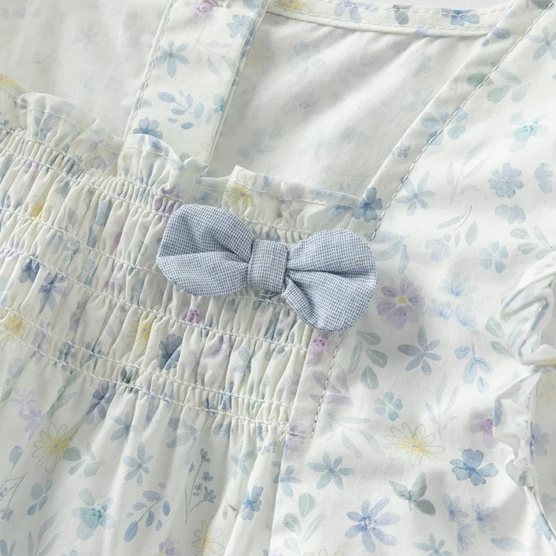 Floral Cotton Girls Summer Set 3