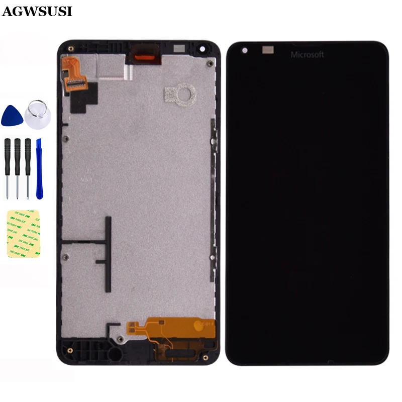 Per Nokia Microsoft Lumia 640 N640 Lcd Touch Screen Digitizer Sensor Modulo Display Lcd Modulo Monitor Con Cornice