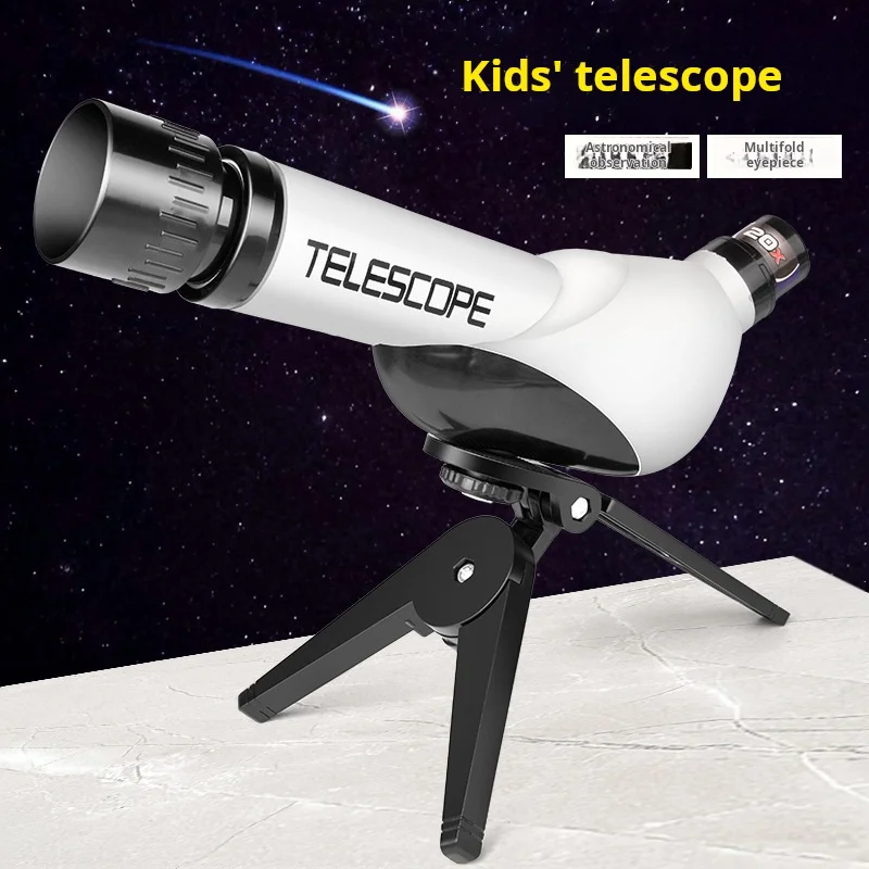 Children's Telescope for Kids 20-40X with Tabletop Tripod Science Experiment Moon Viewing Puzzle Teach Astronomy Beginners Toys 3