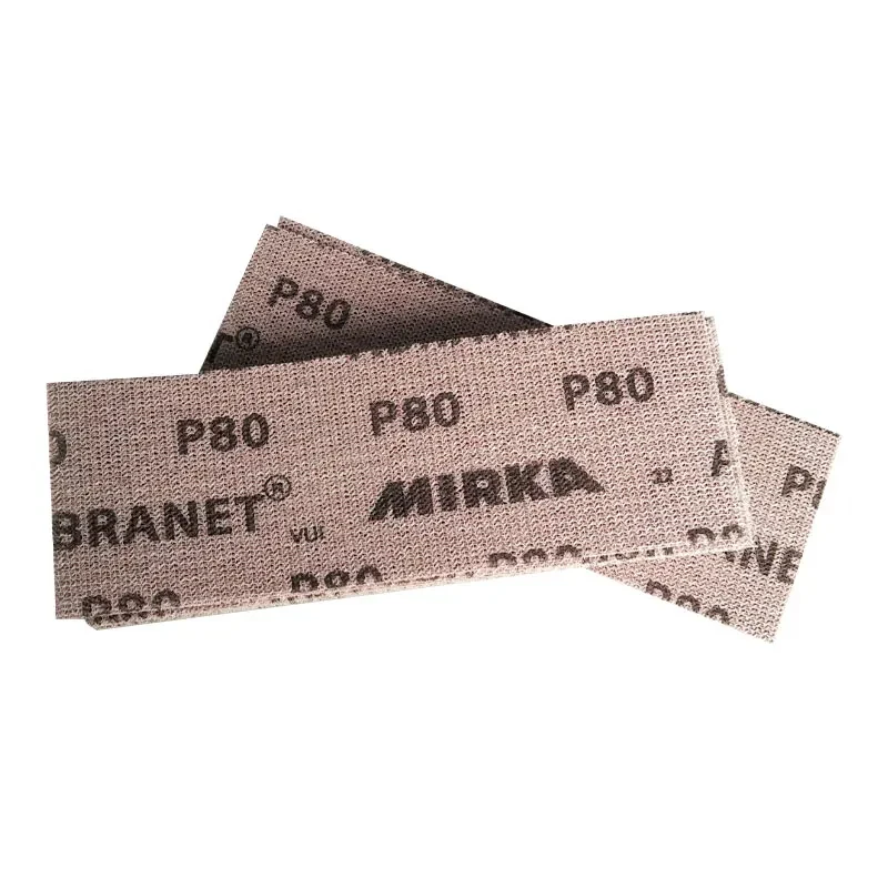 10Pcs 198*70mm 사포 자동 네트 메쉬 샌딩 디스크 후크 루프 먼지 방지 안티 블로킹 80/120/180/240 그릿 목재 샌딩용