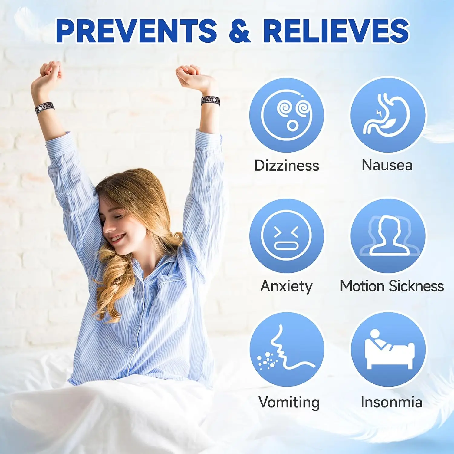 Anti Motion Sickness Wristband LYJEE Motion Sickness Bands Acupressure Nausea Wristband for Nausea Sea Sickness Natural Relief of Morning Sickness