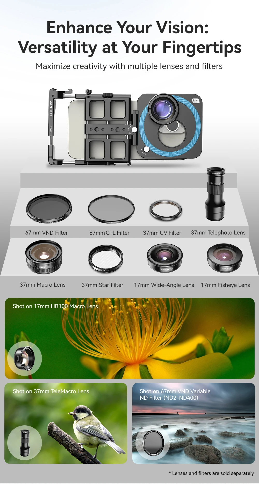 Universal Metal Phone Rig Video Kit Handheld Smartphone Vlog Cage Multifunctiona