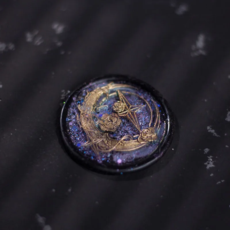 30mm Relief Seal Wax Stamps Copper Head New 3D Moon Rose DIY Sealling Wax Stamp Envelope Wedding Invitation Crafts Decoration