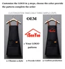 Customized Embroidery Print Logo Signature Waterproof Kitchen Aprons Home Chef Baking Clothes With Pockets Adult Bib Waist Bag 2