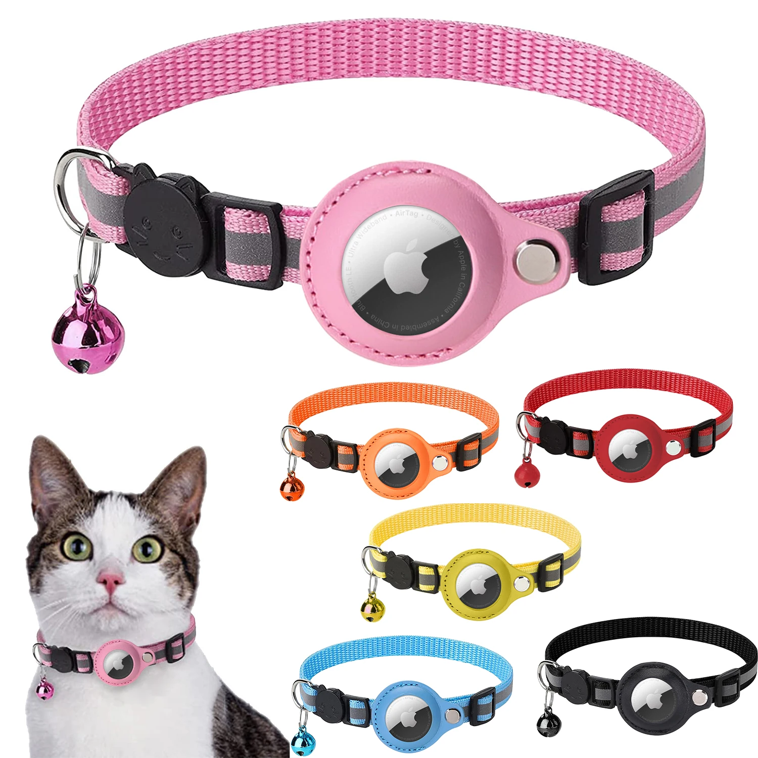 For Apple Airtag Case Cat Collar With Reflective Nylon Puppy Collar For Dog  Gps Finder Anti-lost Location Tracker Pet Products - Collars, Harnesses &  Leads - AliExpress