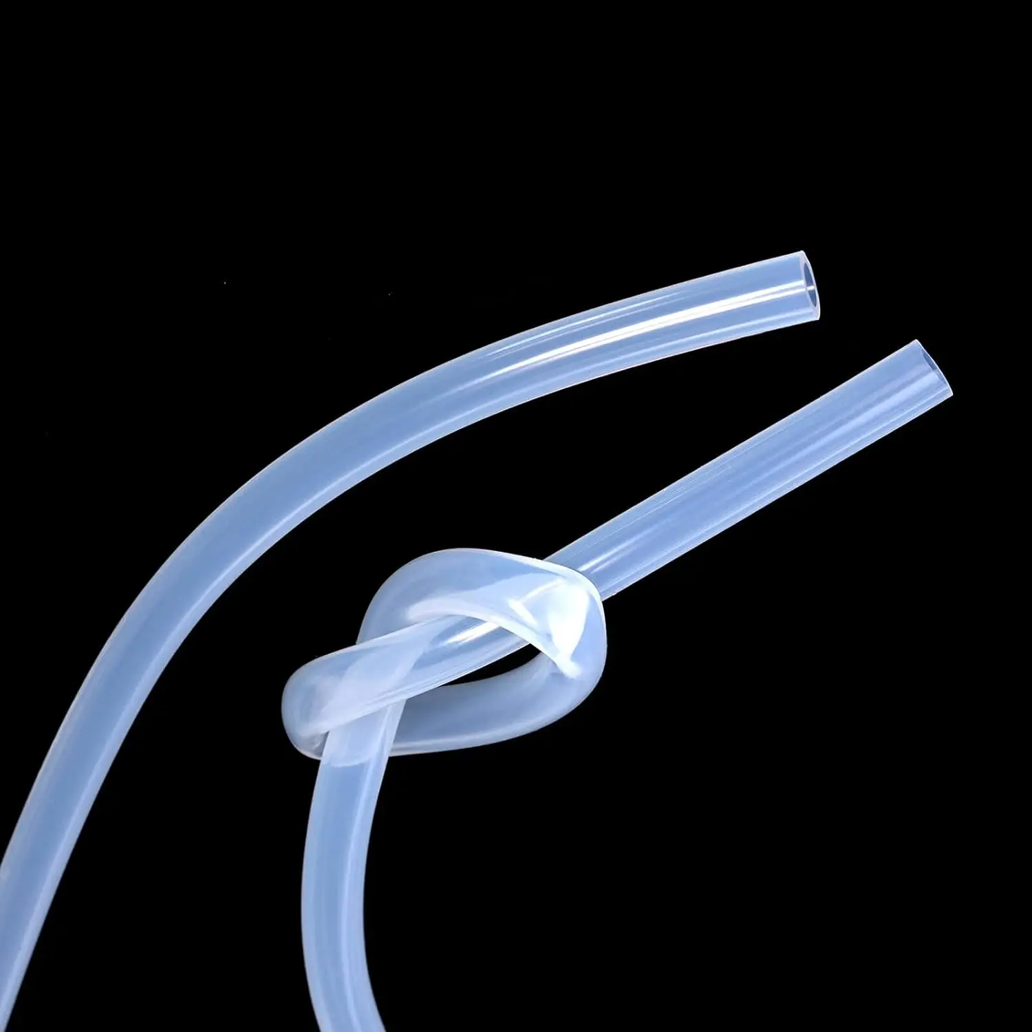 Food Grade Flexible Silicone Rubber Hose - Transparent, Nontoxic, Clear, Soft, Various Diameter Options