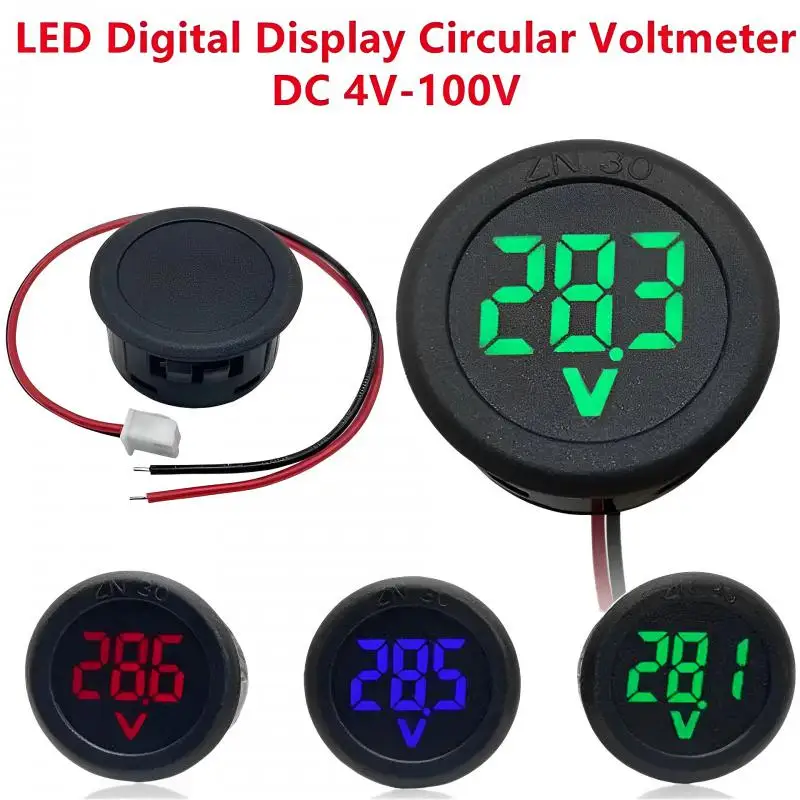 Dc 4-100V Led Display Digitale Mini Voltmetro A Due Fili Dc Digital Car Voltage Misuratore Di Corrente Volt Detector Tester Monitor Pannello