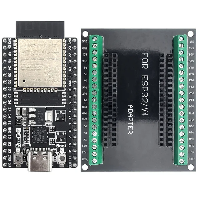 ESP32 Development Board with GPIO Expansion Board Kit ESP32 32D BT Wifi Module USB Type-C 38PIN CP2102 ESP32-DevKitC
