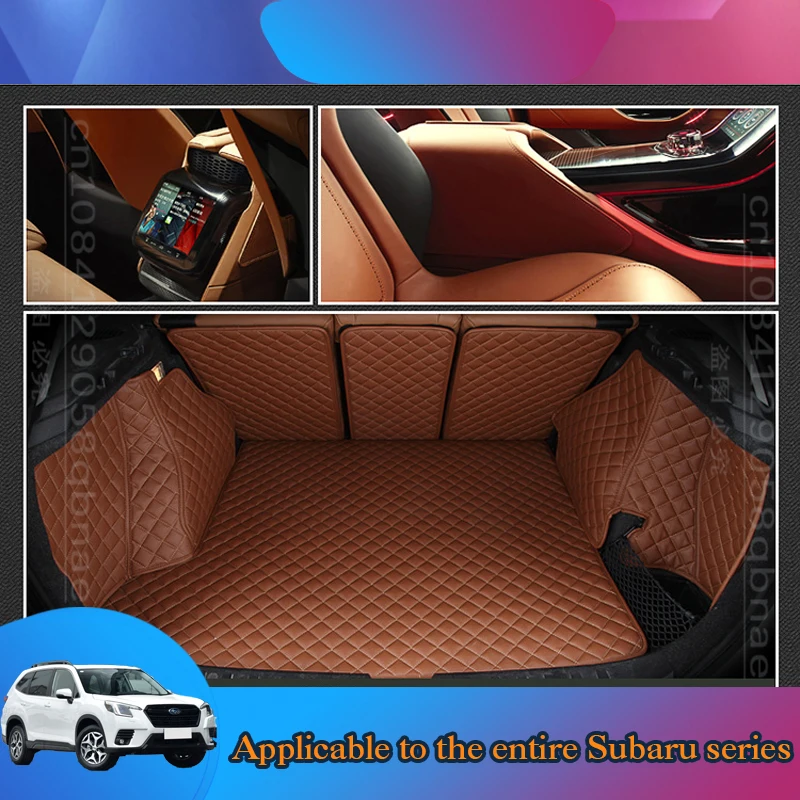 

WZBWZX Custom Leather Full Coverage Car Trunk Mat For Subaru All Models Forester XV Crosstrek Impreza Tribeca Auto Accessories