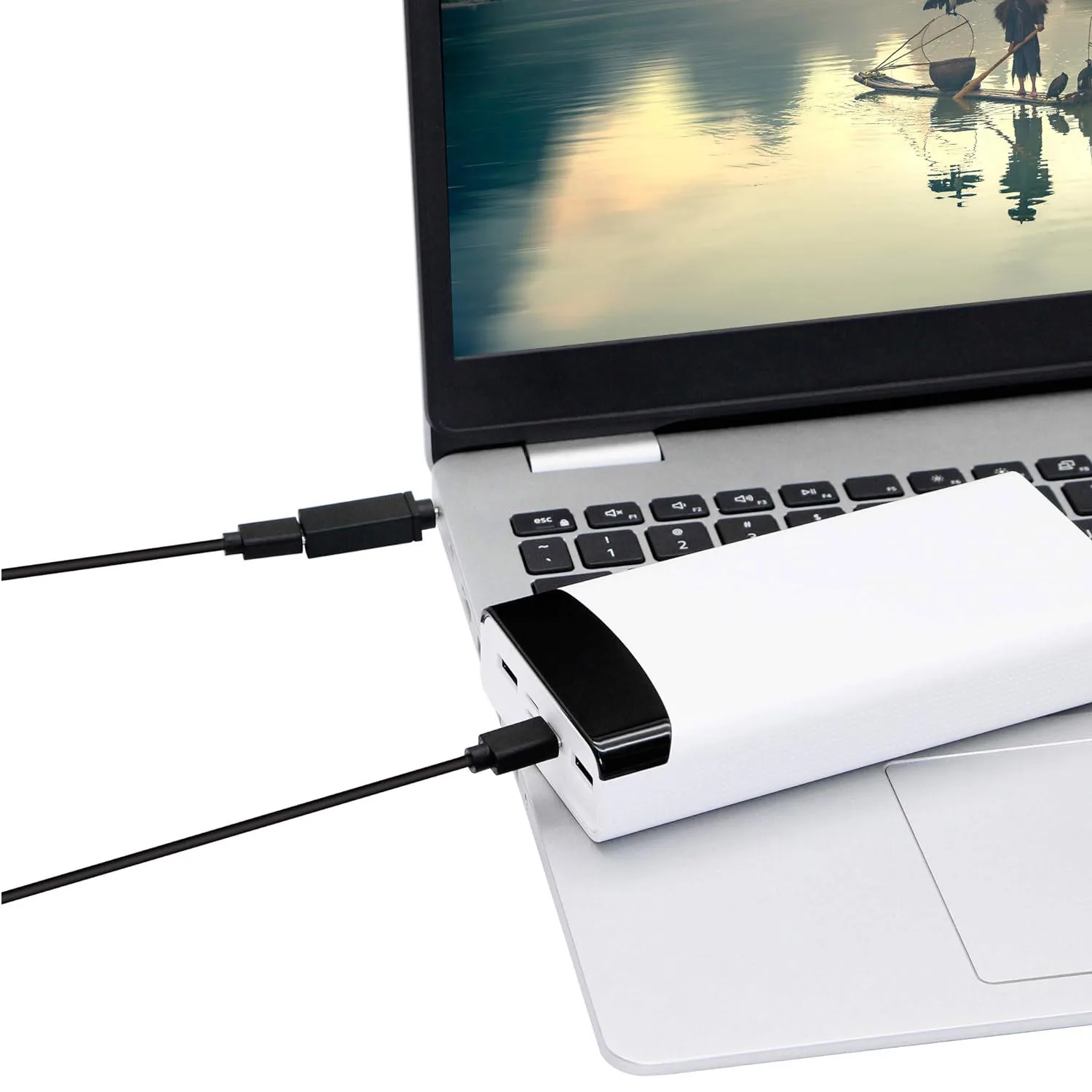 1pc 100W DC PD Power USB-C Type C 3.1 Female Input to 3.5mm x 1.35mm Male Charger Charging Adapter Connector for Laptop