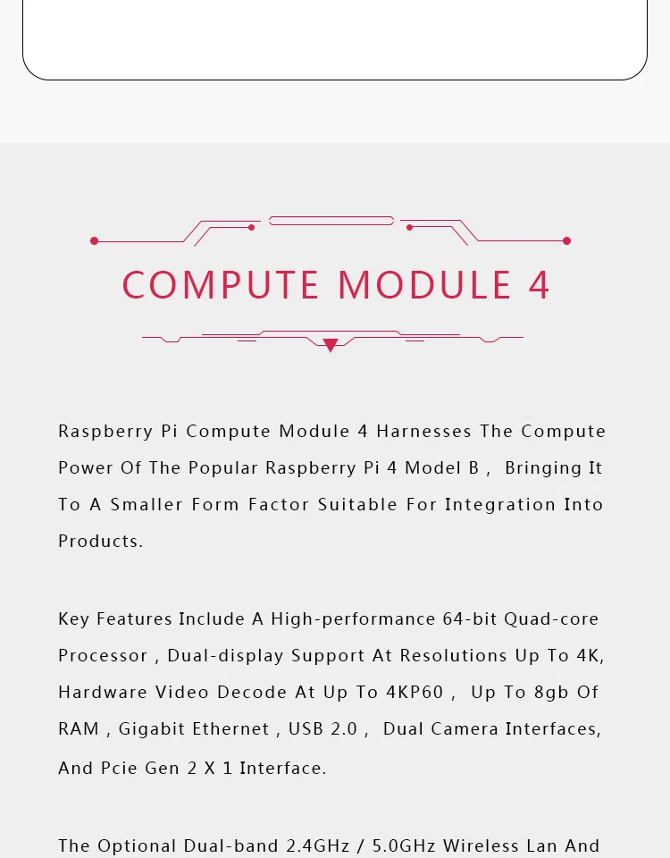 Raspberry Pi CM4104000 CM4104008 CM4104016 CM4104032 CM4004000 CM4004008 CM40040