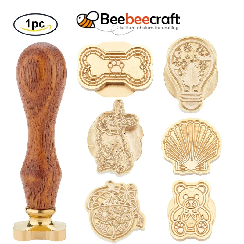 

1 шт., съемный латунный штамп с деревянной ручкой для свадебных приглашений