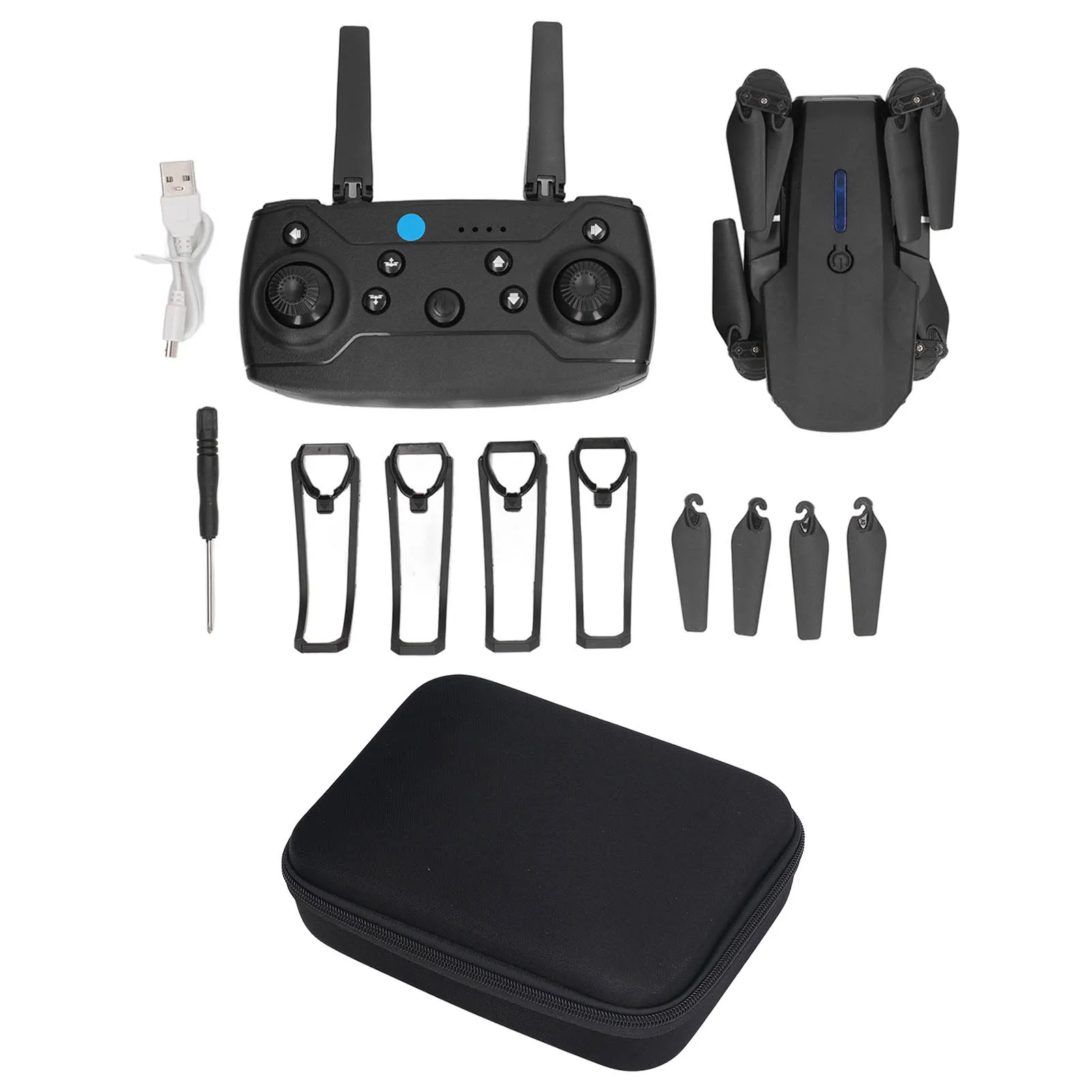 4 Axle RC Drone Rotating Foldable RC Drone Double Camera for Outdoors