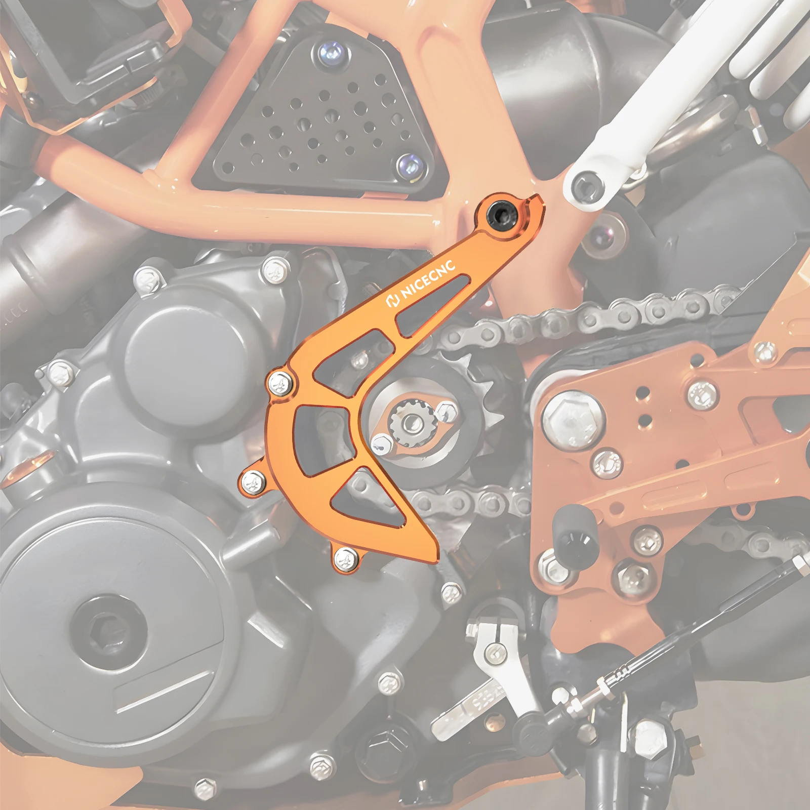 

For KTM 390 DUKE Adventure Motorcycle Sprocket Guard Chain Case Saver 390 DUKE 390 Adventure 2017-2023 2018 2019 2020 2021 2022