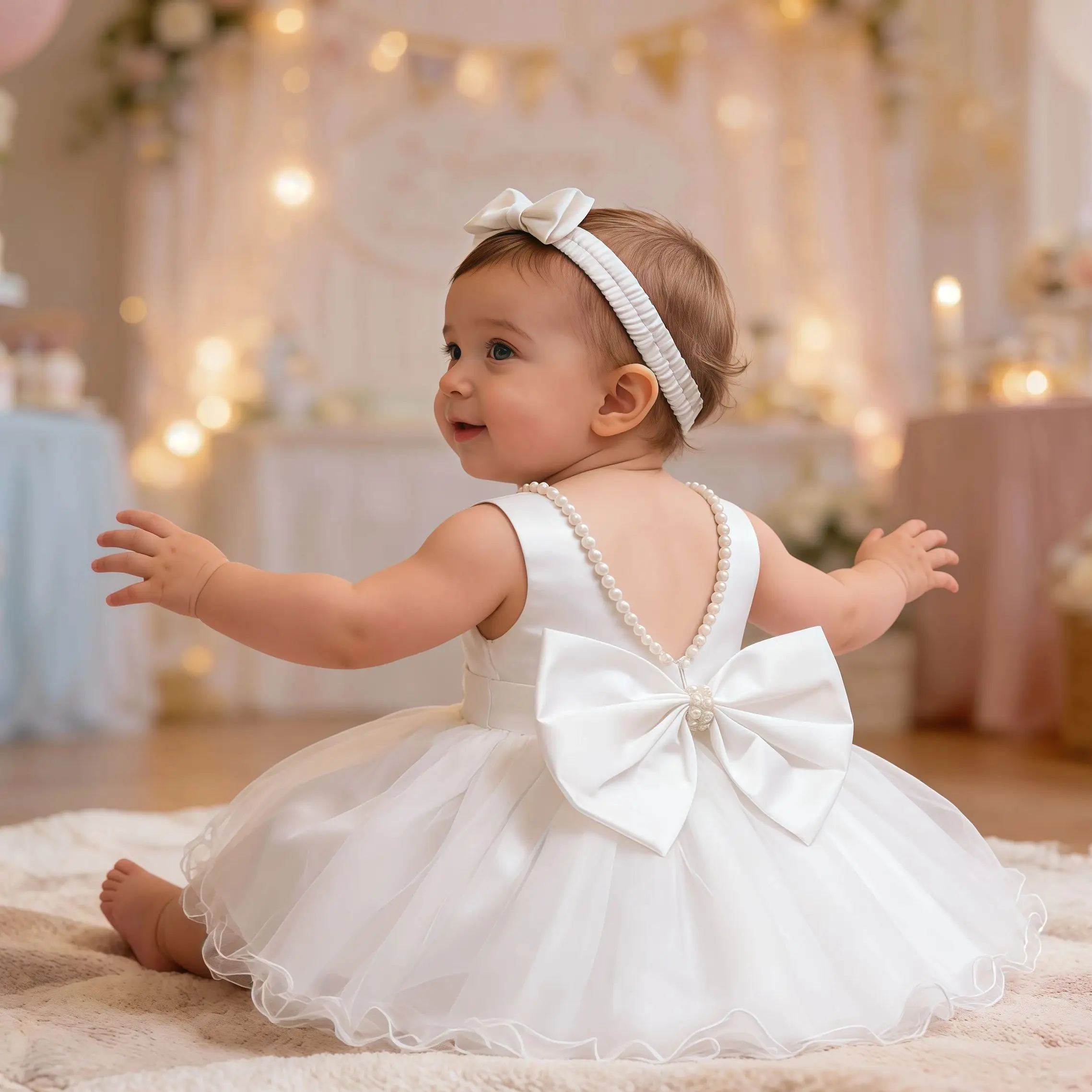 Baby Weihnachten Kostüm Taufe Prinzessin Kleid Für Baby Mädchen Hochzeit Kinder Kleinkind 1. Geburtstag Party Kleid Neugeborene Kleidung
