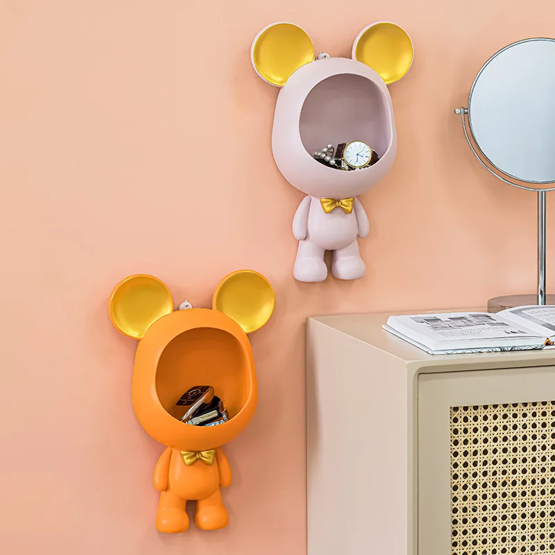 

Creative Decorative Hook Door Entrance Cabinet Put Key Storage Ornaments Storage Box Hanger Wall Wall Hanging Home Decoration