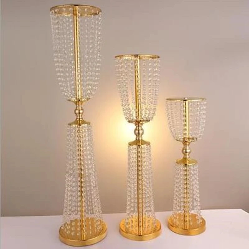 

20 Pcs acrylic Imitation crystal wedding centerpiece lead road event wedding decoration / party decoration event candlestick
