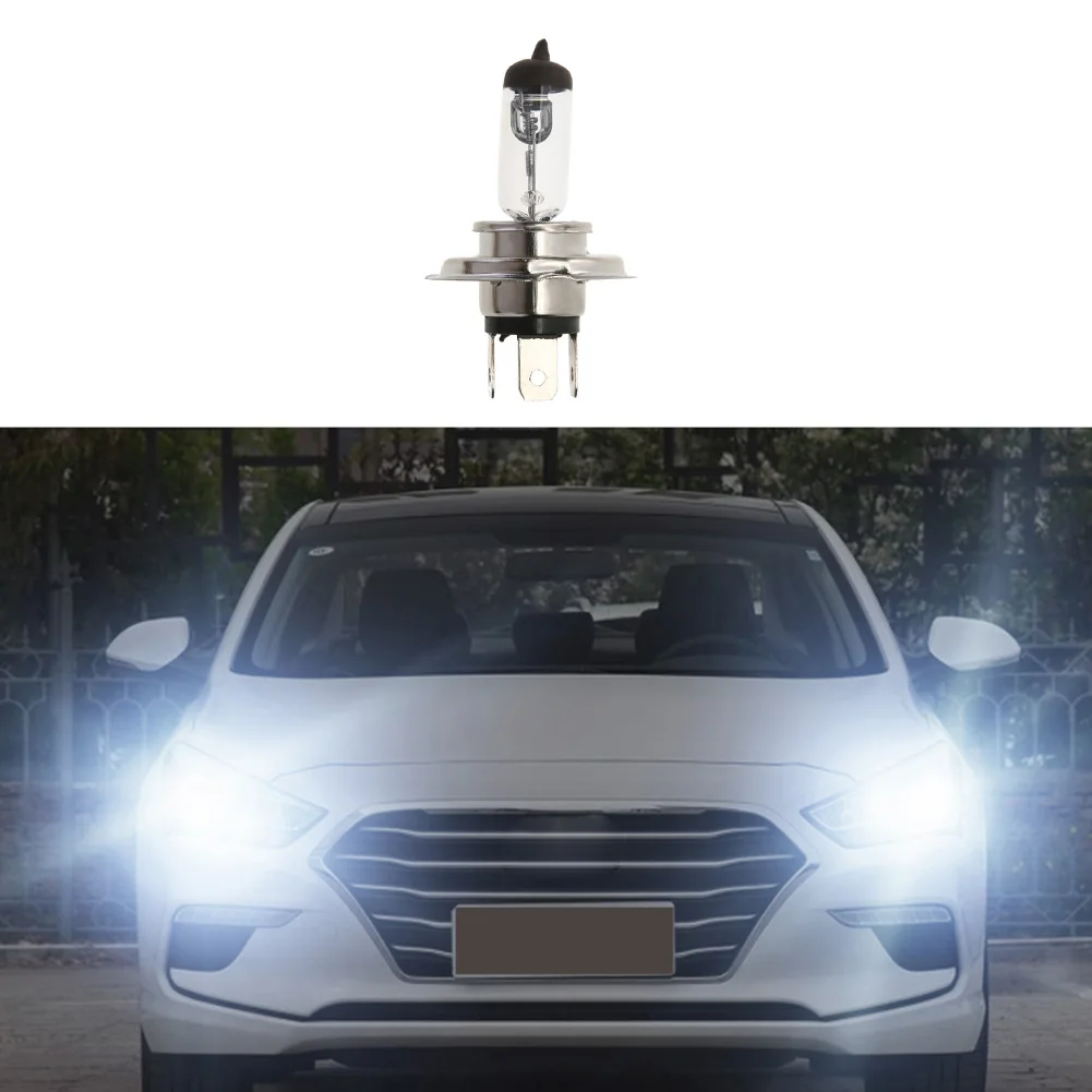 자동차 자동 할로겐 헤드라이트 램프 전구, 범용 블루 라이트, H4, 12V, 100W, 1 개