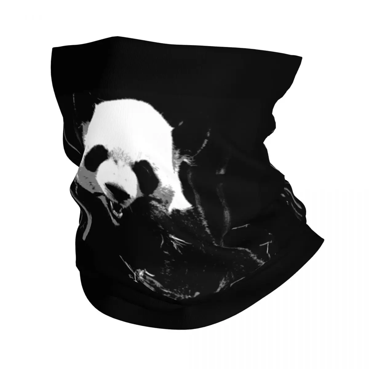 

Giant Panda Bear With Bamboo Bandana Neck Cover Printed Animal Balaclavas Mask Scarf Warm Headwear Fishing Unisex Adult Winter