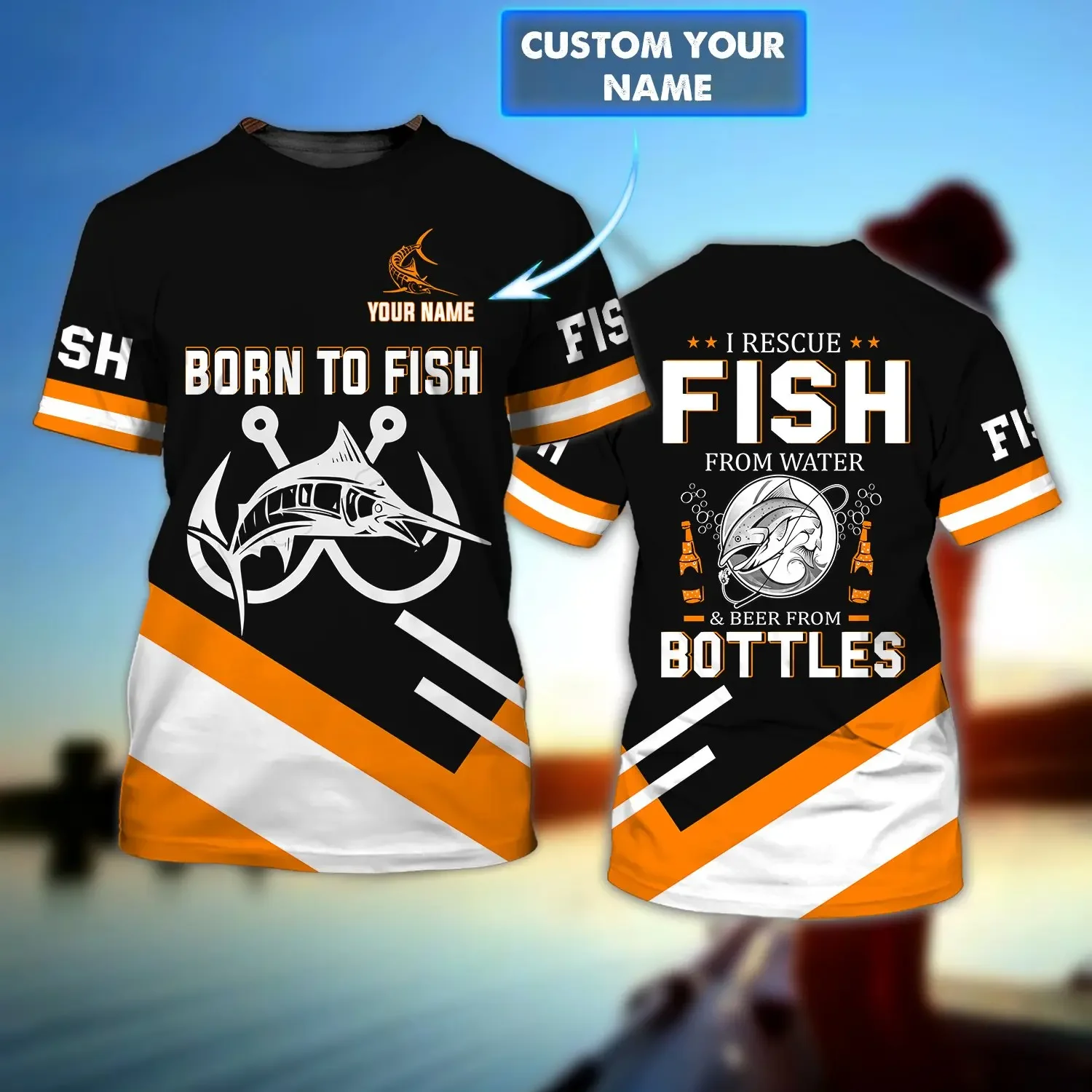 Carp / Walleye Fishing Personalized Name 3d All Over Printed Mens