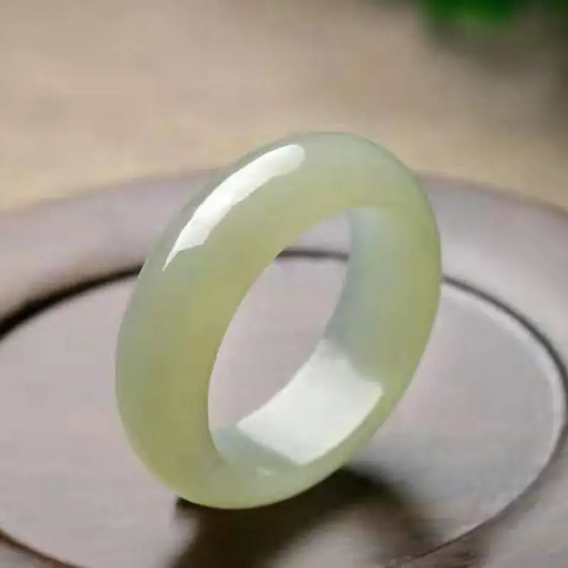 

Natural Nephrite Jade Ring Women Healing Gemstone Fine Jewelry Genuine Hetian Jades Rings For Girlfriend Mom Gifts