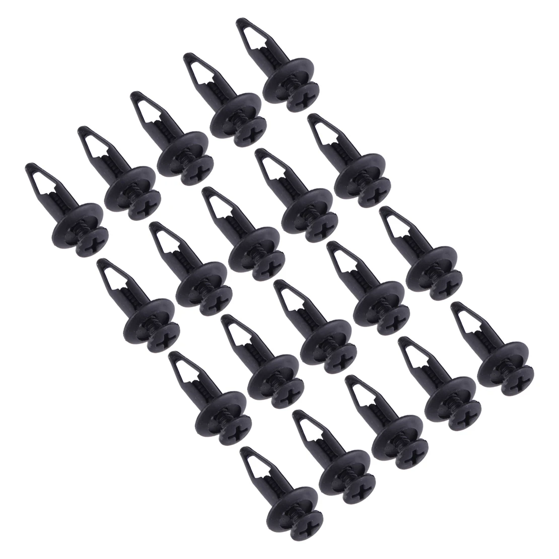 

RYQ500070 50 шт./компл., отделка, фотоарка, подкладка брызговик, 6,5 мм, отверстие, черный пластик, подходит для Land Rover