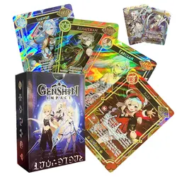 Rare Holographic Shiny Genshin Impact Trading Card Set - 60 - Piece Collector's Edition Gift Pack (GS60pcs)