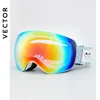 VECTOR OTG Ski Snowboard Goggles Women Men Skiing Eyewear UV 400 Snow Protection Glasses Adult Double Spherical Mirror Magnetic 2