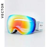 VECTOR OTG Ski Snowboard Goggles Women Men Skiing Eyewear UV 400 Snow Protection Glasses Adult Double Spherical Mirror Magnetic 2