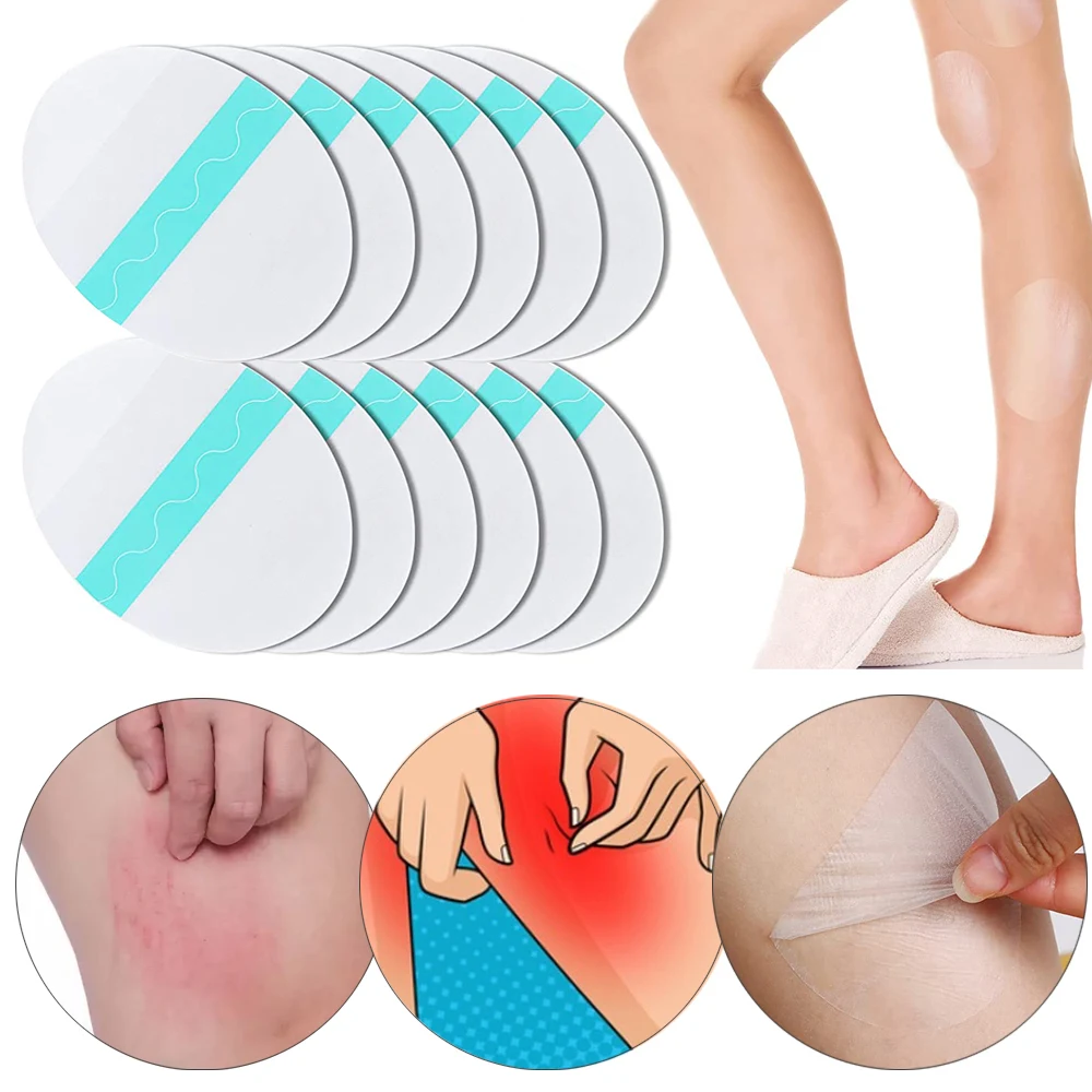 

6/12Pcs Clear Anti-Friction Thigh Tape Sweat Absorption Spandex Invisible Body Pads Patches Outdoor Summer Sports Travel Tools