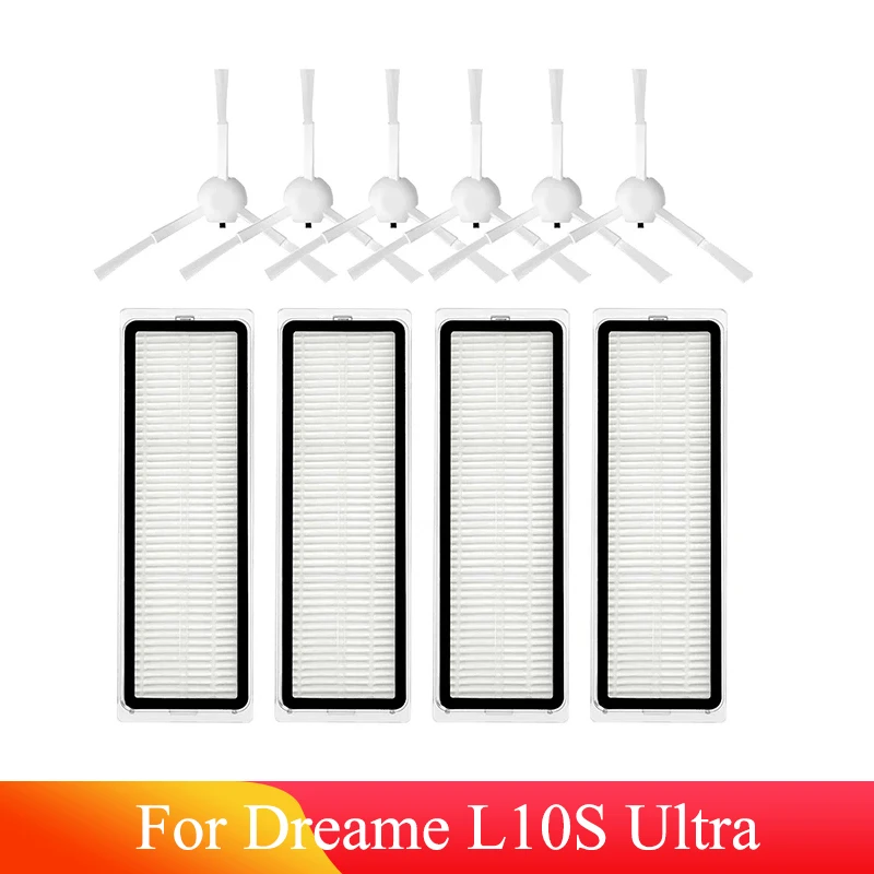 

For Dreame L10S Ultra Spin Edge Side Brush Hepa Filter Robot Vacuum Cleaner Parts Replacement Accessories Spare Part Kit