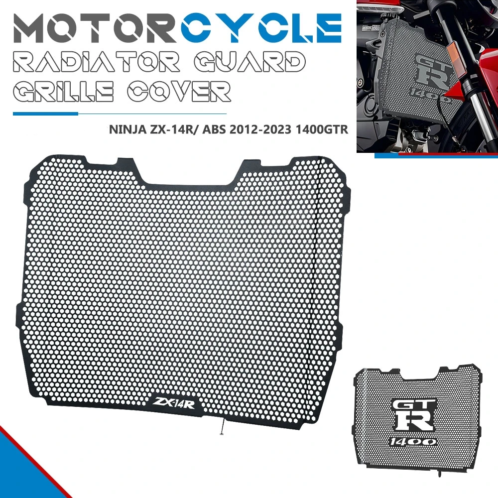 

ZX14R ZX 14R For Kawasaki Ninja ZX-14R/ ABS 2012-2018-2019-2020-2021-2022-2023 1400GTR Radiator Guard Grille Cover Protection