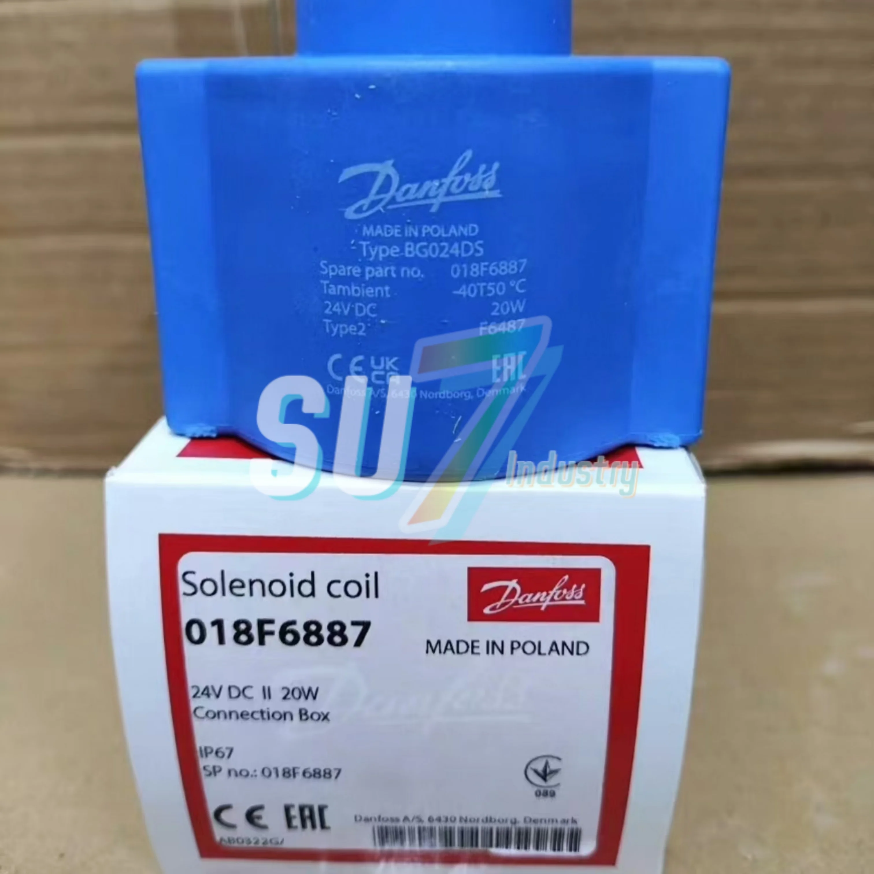 새로운 018F6887 BG024DS 솔레노이드 밸브 코일 018F6905 BN230AS 018F7351 BB230AS