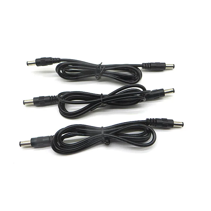 

50pcs 1M 5.5 x 2.5mm Male To Male 5.5*2.5 mm DC Power Cord CCTV Adapter Connector Cable Extension Cable 5.5X2.5MM 5.5X2.5