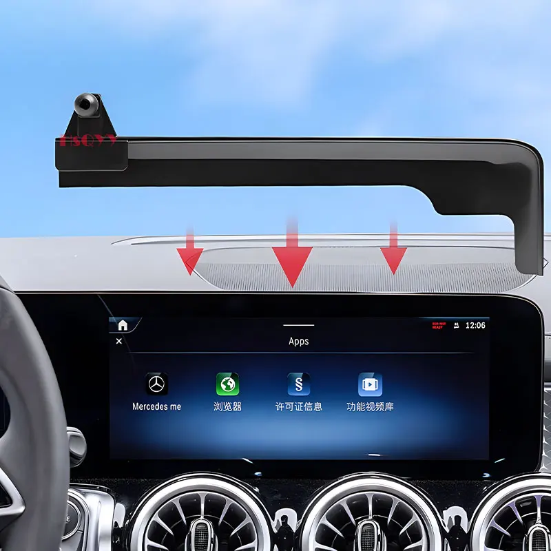 

Держатель для телефона Mercedes Benz A B CLA GLA GLB EQA EQB Class, крепление для приборной панели, держатель для телефона с фиксированным зажимом для экрана в автомобиле