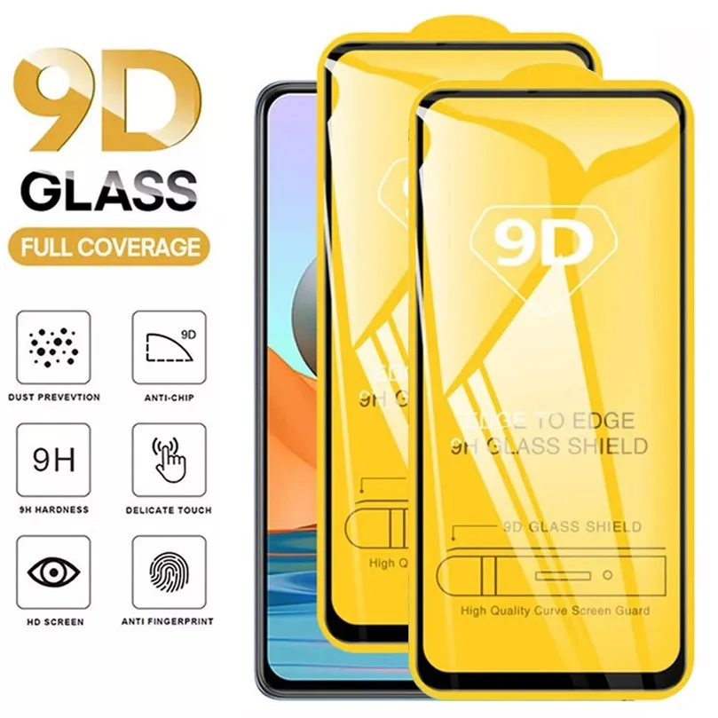 

2Pcs 9D Tempered Glass for Xiaomi Poco X3 Pro NFC F3 M3 M4 Screen Protectors for Redmi Note 11 10 9 8 7 11T Pro 9s 10s 9T 9A 9C