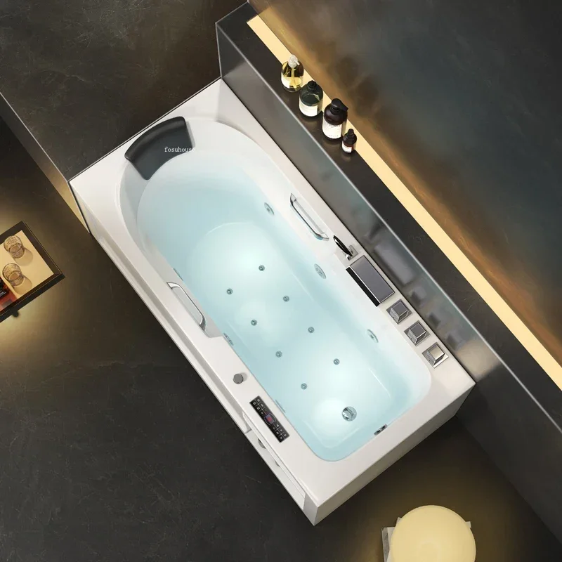 Acrylic Tub Home Bathroom Surf Massage Adult Bathtub Small Apartment Independent Constant Temperature Portable Tubs For Bathing 2