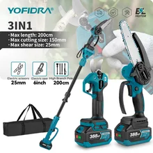 YOFIDRA Brushless Electric Chainsaw Telescoping Pole 3IN1 High Branch Saw Woodworking Pruning Power Tool For Makita Battery Pin - Trending Best Dropshipping Products with Germany Suppliers Product August 2026