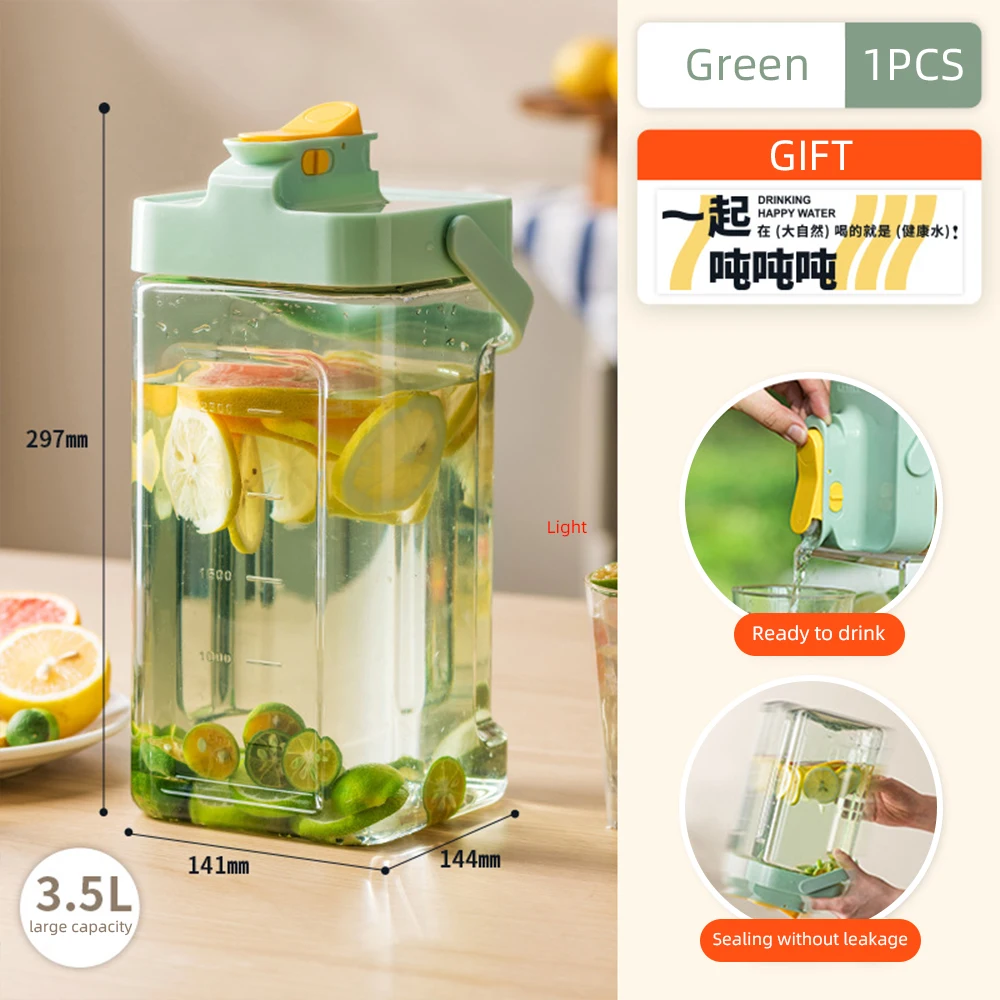 Bollore per acqua da 3,5 lri con rubinetto Frigorifero Bottiglia di acqua fredda Dispenser per bevande alla frutta per contenori per succhi di bicchieri da cucina per feste  15