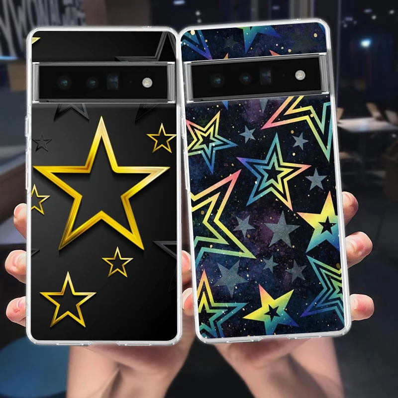Vibrant Starry TPU Phone Case - Transparent Protective Cover