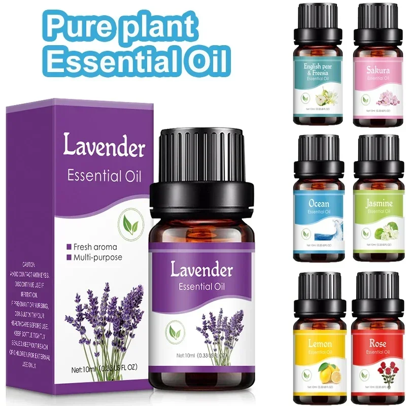 10ml Essential Oil for Diffuser & Humidifier, Aromatherapy Fragrance Oil, Water Soluble, Car, Home Office Scent